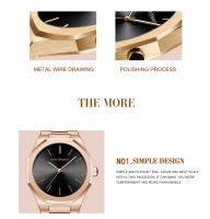 Reloj De Pulsera De Lujo Para Hombres Y Mujeres En Color Rosa Oro Con Correa De Acero Inoxidable Y Cierre De Seguridad Reloj De Moda Negra Resistente Al Agua De 40mm - details 29