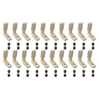 20pcs T Slot Aluminio Perfil L-Forma Soportes Internos Ocultos Con Tornillos Para Perfil De Aluminio Herramientas De Carpintería DIY - details 1