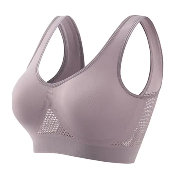 Bra De Deporte Para Mujer Soporte Alto Contra Colapsos Transpirable Running Fitness Yoga Chaleco Suave Antigolpes Alta Resistencia - 1