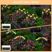 Lámpara solar al Aire Libre, Luces Solares de Jardín Firefly al Aire Libre, lámpara solar impermeable IP65 con 10 LEDs, Luz solar empotrable para Jardín, patio, chimenea, entrada (2 Unidades) [Clase Energética A] lámpara de poste para exteriores - details 0