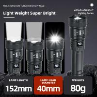 Linterna Telescopio LED Potente 9900LM Recargable USB Con Pantalla De Batería Luz Exterior Para Camping Pesca - details 5