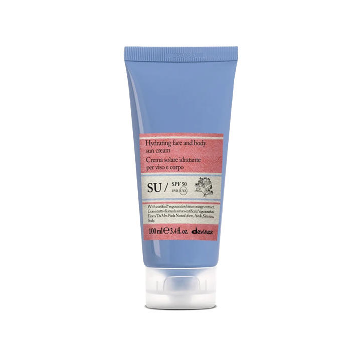 Davines SU SPF50 100 Ml. / Crema Solar Hidratante SPF 50 para Rostro y Cuerpo / Alta Protección UVA y UVB / Ayuda a… — oferta en Miravia