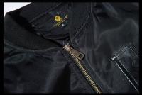 Chaqueta De Pilotaje Ma1 Estilo Japonés Para Hombres Y Mujeres Con Bordado Adecuada Para Motociclistas Y Uso Diario Talla M a XXXL Color Negro - details 8
