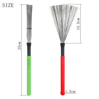 Limpieza De Batería Con Cepillo De Madera Y Alambre Retráctil Herramienta Portátil Para Jazz Musical Tamaño 35*1.5CM - details 1