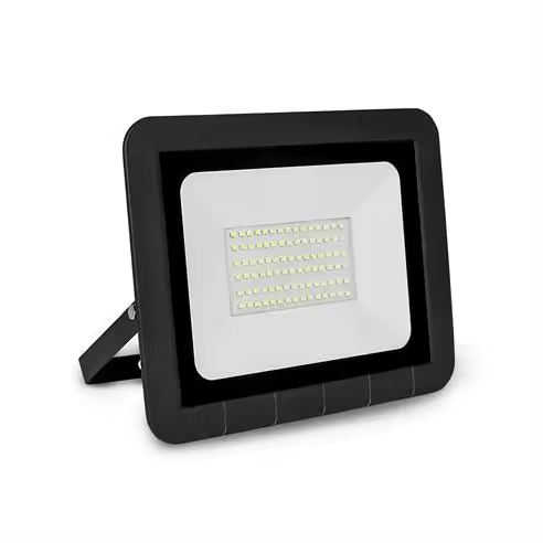 Proyector led plano negro matel ip65 50w fría - 1