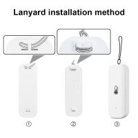 Sensor De Temperatura Y Humedad WiFi Tuya Blanco Para Casa Inteligente Batería Poderada Monitoreo Por APP Alexa Google - details 9