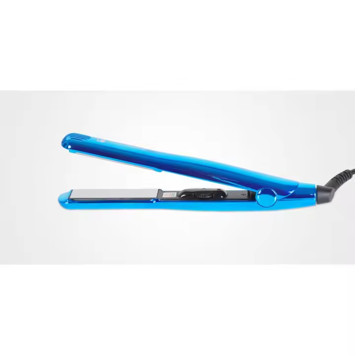 Plancha de Pelo Profesional Perfect Beauty de Titanio Mirror Azul - Blue - Distribución Uniforme de Calor - Alisado y Rizado Sin Dañar el Cabello - Tecnología Avanzada - 1