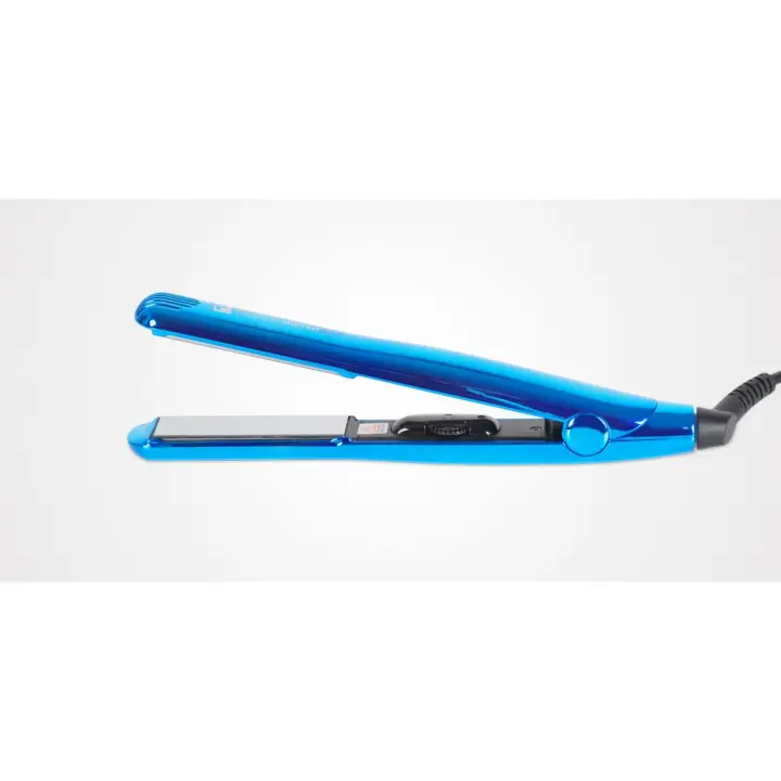 Plancha de Pelo Profesional Perfect Beauty de Titanio Mirror Azul - Blue - Distribución Uniforme de Calor - Alisado y Rizado Sin Dañar el Cabello - Tecnología Avanzada - 1