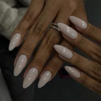 24Pcs Uñas Postizas Blancas En Gradiente Impermeables Presión En Uñas Falsas Cubiertas Completas Reutilizables Para Niñas Diseños Profesionales De Uñas Artísticas - details 30