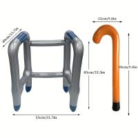 Ayuda Para Caminar Inflable Con Asa De Mano Marco Simulado Para Discapacitados Halloween Y Navidad PVC Resistente a La Fuga De Aire - details 0