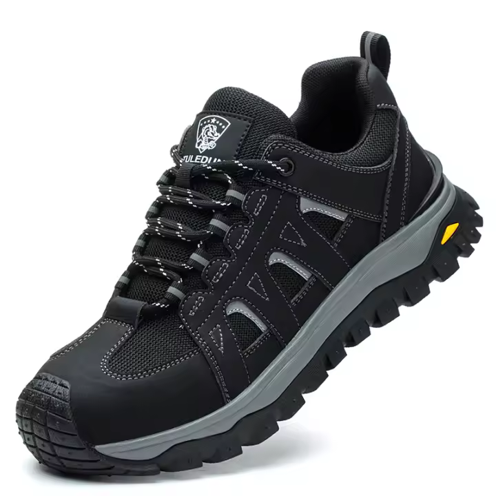 Zapatos De Seguridad Para Hombre Con Punta De Acero Mocasines De Trabajo Ligeros Y Transpirables Antideslizantes Para Adultos - 1