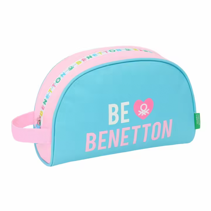 Neceser de Viaje Benetton Unique Rosa Turquesa 28 x 18 x 10 cm - 1