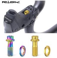 Juego De Tornillos Y Anillos Para Manillar De Bicicleta Risk Aleación De Titanio Clip Ring Fijación Para SRAM Shimano R8000 FORCE - details 1