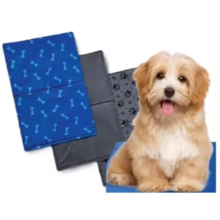 Alfombra Refrescante para Perros y Gatos 60x40 cm – Gel Refrigerante Automático, Impermeable, Multicolor – Ideal para Verano y Postoperatorios - 1