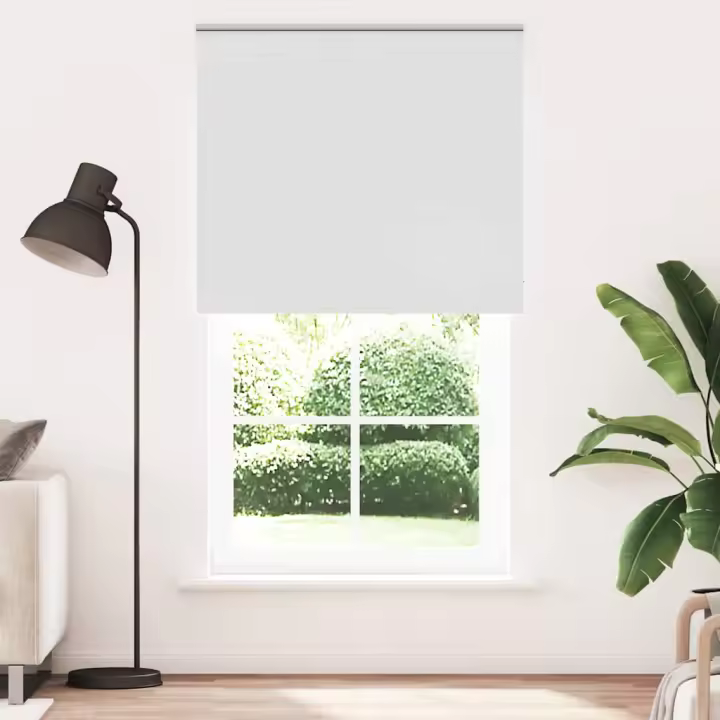 Estor Enrollable Opaco Blanco 125x230 cm Tela Ancho 121,6cm - 1