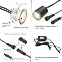 Kit de Luces LED Empotradas para Terrazas con Carcasa Protectora de  Luces LED para Terrazas Iluminación Impermeable IP67 para Jardines, 16 Luces Blancas para Jardines, Pisos, Cocinas - details 2