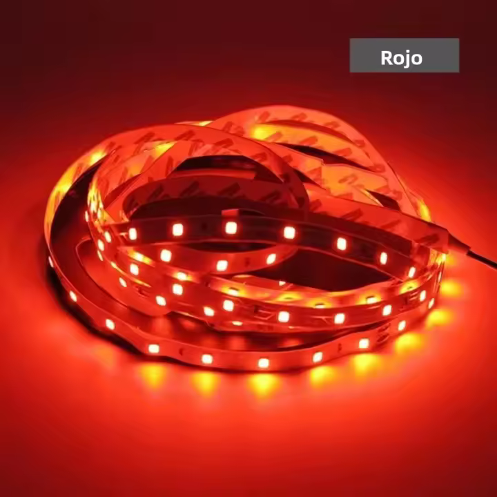 Tira De Luces LED RGB Impermeable 5M 60LED/M DC 12V Volt Para TV Luz Flexible De Diodo 3000-6500K Blanco Cálido Y Blanco Natural - 1