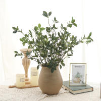 Ramas Largas De Ficus Artificiales Hojas Verdes Para Plantas Falsas Decoración De Fiesta Boda Sala De Estar Hogar Prop De Exposición - details 5