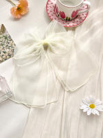 Pinza Para El Cabello De Organza Blanca Con Lazo Flotante Para Mujeres Y Niñas Material De Raya Accesorio De Cabello De Alta Calidad - details 31