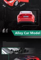 Modelo De Coche De Aleación 1:24 Tesla Model 3 Juguete Electrónico Para Niños Con Sonido Y Luz Colección De Metal Vehículo Simulación Regalo - details 4