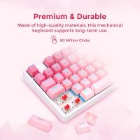 Teclado mecánico con cable Redragon K576W-GP DAKSA TKL de 87 teclas con tapas de teclas PBT degradado interruptor rojo - details 5