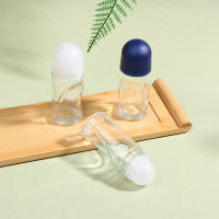 Botella De Roll on De Vidrio Transparente 50ml Extra Grande Para Perfume Aceite Essencial Gel Antitranspirante De Prueba - details 2