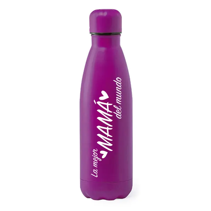 Botella de acero inoxidable 790 mls. personalizada láser. Día de la Madre. Deporte. Ideal regalo. Agua. La mejor MAMÁ del mundo. Botella de agua. Cocina. Navidad. Imagina - 1