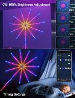 Tira De Luces LED Controlada Remotamente Con Efecto De Fuego RGB 5050 Sincronización De Música Para Decoración De Navidad Y Sala De Estar TV - details 6