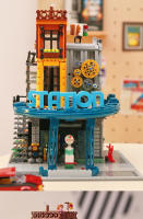 Bloques De Construcción Creativo De Esquina Tienda De Libros Estación De Mantenimiento Modelo Arquitectónico Ciudad Calle Venta Regalo Para Niños Micro Bloques De Construcción Unisex ABS No Electrónicos - details 0