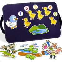 Tablero De Historias Para Niños Montessori Interactivo Con 4 Temas Juguete Educativo Sensorial De Peluche Animal Y Naturaleza Para Edad De 3 a 6 Años - details 1