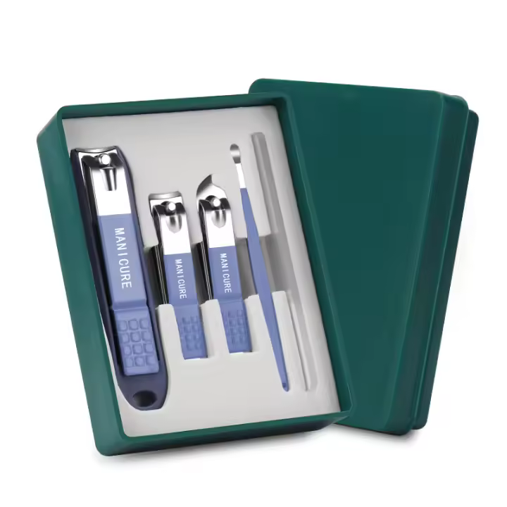 Kit De Manicura Y Pedicura Universal 2/3/4/5/6 Piezas Acriscolas De Acero Inoxidable Herramientas De Arte De Uñas Con Caja De Regalo - 1