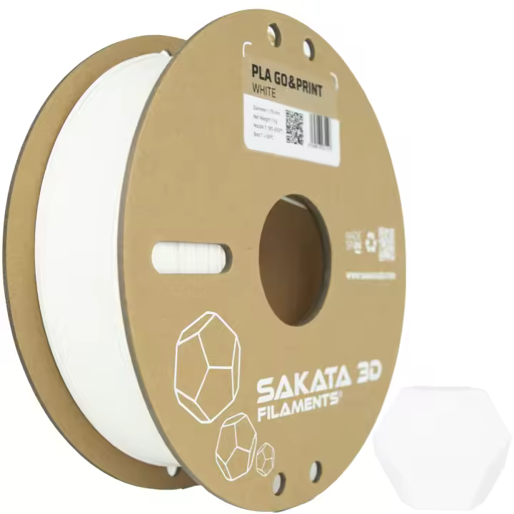 PLA GO&PRINT  1Kg  1,75mm  Fácil de Imprimir  MARCA SAKATA 3D FILAMENTS  Directo de Fabrica  Filamento 3D  Máxima Facilidad de Impresión  Impresora 3D  Filamento para Impresora 3D - 1