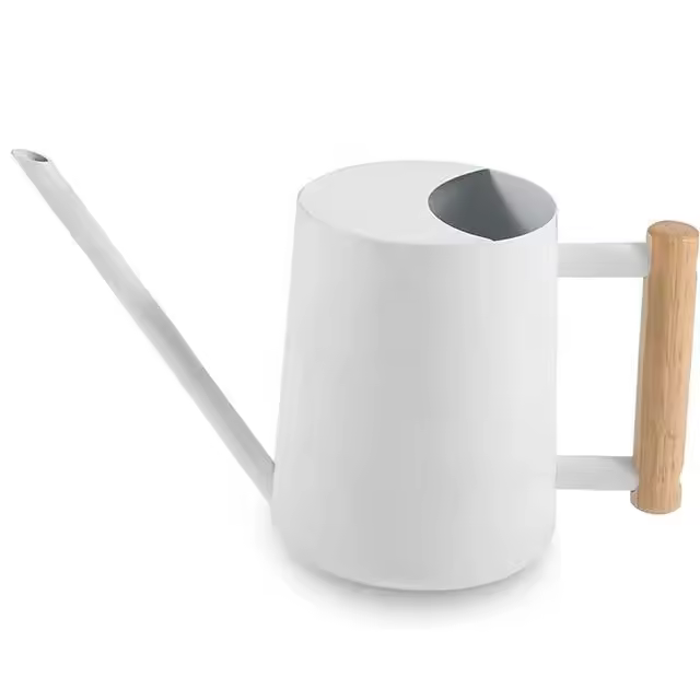 Regadera de Maple inoxidable de 1000 ml para plantas de Interior (Blanca) - 1