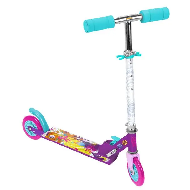 Patinete infantil de 2 Ruedas con  diseño de Unicorn en tonos suaves (3691 - 00000) Scooter Plegable, con puños ergonómicos y base antideslizante. Divertido y Ligero. Calidad al mejor precio. Seguridad según normativa CE. +3 años - 1