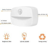 Lámpara Nocturna Inteligente LED Para Armario Y Escaleras Sensor De Movimiento PIR Luz De Baño Y Cocina Automática ON/OFF - details 15
