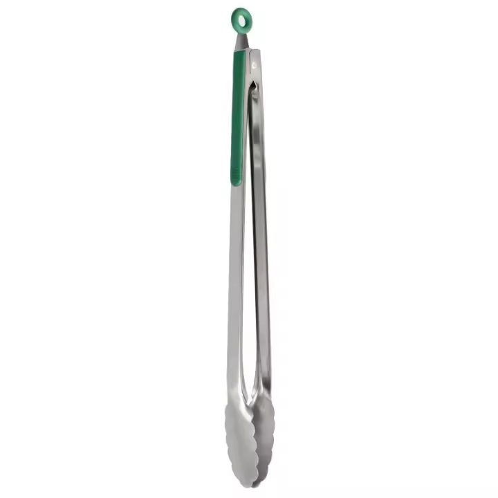 Saturnia Pinzas Barbacoa 44,5 Cm - Acero - Sujeción en Goma - 1