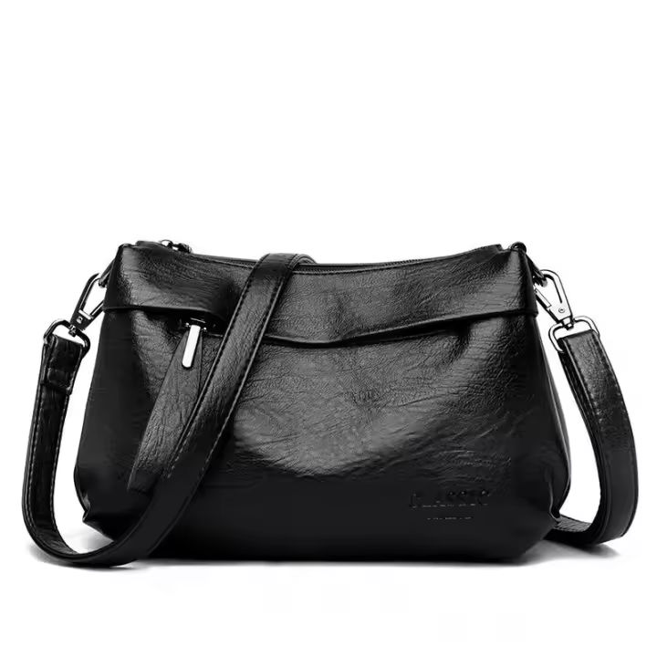 Nuevos bolsos de moda para Mujer, bolsos Retro de Color sólido de cuero PU, Bolso de Hombre para axila, bolsos casuales para Mujer, bolsos cruzados, Bolso de mano - 1
