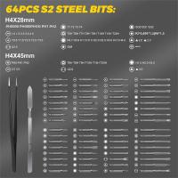 Juego De Destornilladores Magnéticos Eléctricos 68 En 1 Con 5 Bits De Torx Y Phillips Precisos Controlados Por Torque Herramienta De Reparación Sin Cable Para DIY En El Hogar - details 3