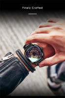 Reloj De Pulsera Para Hombre GLENAW Lujo Diseño De Esqueleto Resistente Al Agua Con Correa De Cuero Acero Inoxidable Movimiento Automático Reloj Hombre - details 10