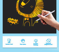 Juego De Dibujo DIY Interlocking Gear Spirograph Diseño Papel De Borrado Mágico Creativo Juguete Educativo Para Niños - details 1