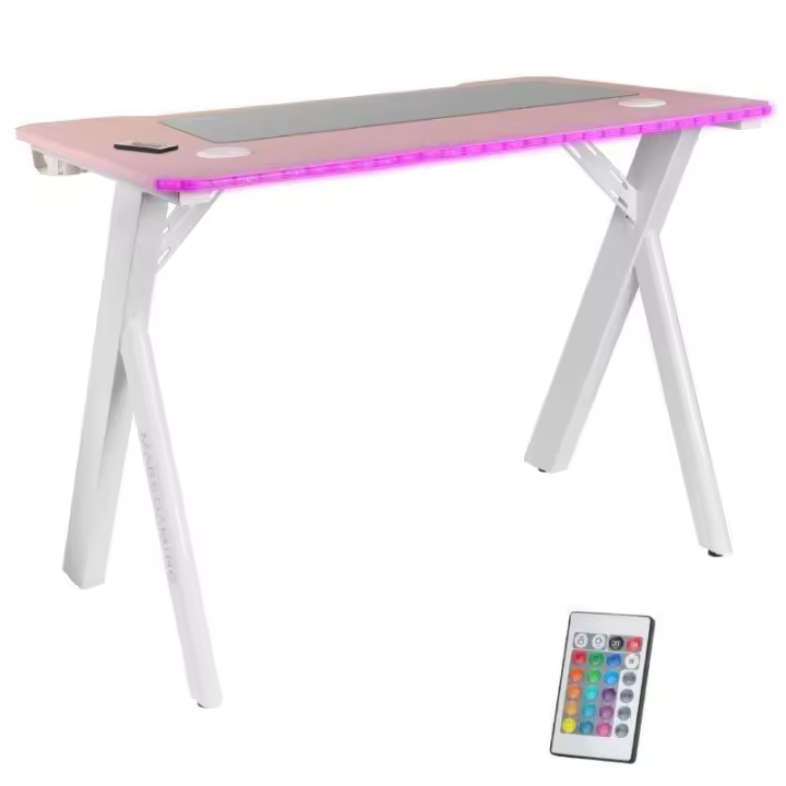 Mesa Gaming Mars Gaming MGD100RGB/ 100 x 60 x 74cm/ Rosa - 1