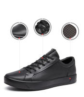 Zapatos De Cuero Genuino Para Hombre Moda Casual Suela Suave Para Caminar Formal Negocios Oficina Tenis Clásicos Casuales Transpirables Con Cordones - details 14