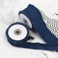 Cinta De Jeans Para Manualidades Y Costura Cinta De Satén Para Colgantes Y Flores Cinta De Fringe Para Decoración De Ropa Azul Estilo Cowboy - details 3
