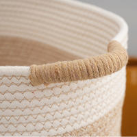Cesta De Alambre Tejida Para Organizar Y Almacenar Cesta Portátil De Regalo Para Baño Hogar Jardín De Bebés Escritorio Libros - details 5