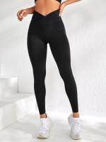 Leggings Deportivos Para Mujer Con Cintura V Y Glúteos Levantados Pantalones De Yoga Elásticos Y Sin Costuras Talla Grande - details 4