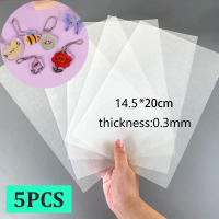 5Pcs Hojas De Plástico Para Contraer a Calor Fun Film Térmico Translúcido Blanco Para Arte DIY Tamaño 14.5x20cm - details 7