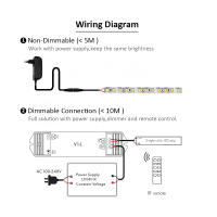 Tira De Luces LED Flexible 5M 12V 24V SMD 2835 240 LEDs/m Alta Densidad 10mm PCB 3000K 6000K Blanco Cálido Y Frío LED Tape Lámpara - details 5