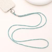 Lanyard De Lujo Con Rhinestone Caja De Cristal Plateado Antipérdida Con Colgante Para Teléfono Móvil Correa De Lanyard De Género Unisex Tamaño 65cm - details 5
