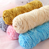Hilo De Terciopelo Chenille 3mm Grueso Para Tejer Y Crochet Suave Y Suave Para Mantas Bebés Y DIY Gorros Cuellos - details 2