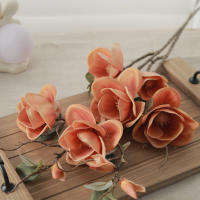Magnolia Flores Artificiales Ramas Largas Para Navidad Y Bodas Decoración De Hogar Y Salon Arreglo Floral Silken Orchid Fake Plant Para Jardín - details 4